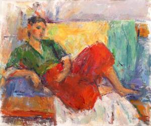 MUSCELEANU Ion 1903-1997,Odalisque,1985,Artmark RO 2024-02-20