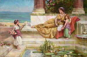 MUSCHAMP Francis Sydney 1851-1929,FIGURES IN A CLASSICAL LANDSCAPE,Dreweatts GB 2025-02-11