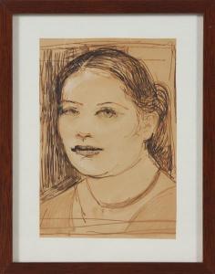 MUSITELLI Giulio Vito 1901-1990,Volto di donna.,1990,Capitolium Art Casa d'Aste IT 2015-06-29