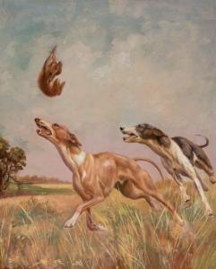 MUSS ARNOLT Gustav 1858-1927,Coursing Greyhounds,William Doyle US 2020-02-12