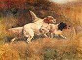 MUSS ARNOLT Gustav 1858-1927,Spaniels,1895,Copley US 2015-02-12