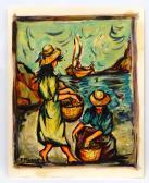 MUSSO Francesco 1942,Spanish fisher women on the shore,Dickins GB 2018-06-29