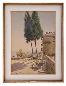 Musso Secondo,Sanremo, vista dal piazzale Assunta,1949,Casa d'Aste Santa Giulia IT 2021-03-27