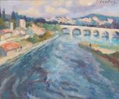 MUTER Marie Melania 1876-1967,Pont sur le Rhone à Avignon,Christie's GB 2001-04-06