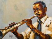 MUTHEKI Wakaba 1973,Clarinet Player,5th Avenue Auctioneers ZA 2015-12-06
