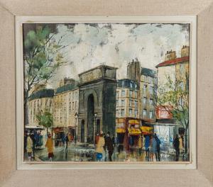 MUTTI Robert 1900-1900,Paris: Blick auf die Porte St. Denis,1956,DAWO Auktionen DE 2022-12-10