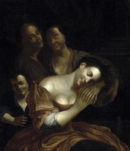MUYS Willem 1712-1763,The sleeping maid,Van Ham DE 2007-11-17