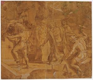 MUZIANO Girolamo 1528-1592,Building of a Temple,Van Ham DE 2021-11-18