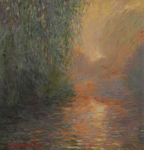 MYATT JOHN 1945,Morning on the Seine II' river scene,Duke & Son GB 2023-04-06