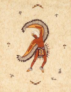 MYERS BALES JEAN ELAINE 1946-2004,Untitled (Eagle Dancer),Santa Fe Art Auction US 2022-04-16