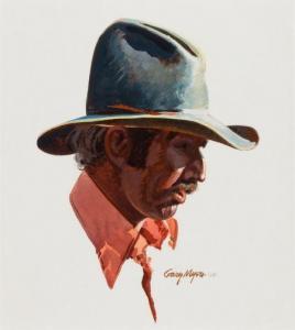 MYERS GARY 1900-1900,Portrait of a Cowboy,1981,Heritage US 2012-11-10