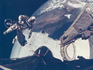 N.A.S.A,First US Spacewalk - Ed White floats away from the,1965,Dreweatts GB 2015-02-26