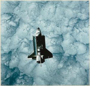 N.A.S.A,Space Shuttle Orbiter Challenger mit offenem Cargoschiff,1983,Galerie Koller CH 2018-06-28
