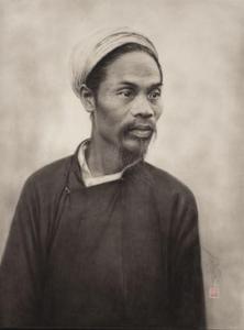 N GUYEN Bao,Portraits d'homme et de femmes, Hanoï, Vietnam,1920,Piasa FR 2013-02-01