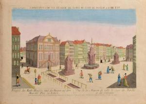 NABHOLZ Johann Christoph,Vue de la Maison de Ville de Liège, ,1752,Hotel Des Ventes Mosan 2017-03-15