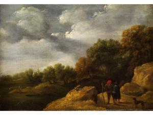 NACHAHMER David Teniers 1600-1600,WOLKIGE LANDSCHAFT,Hampel DE 2011-03-25