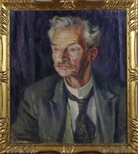 NACHSHEN DONIA 1903-1987,Portrait du peintre RENSON Victor,Monsantic BE 2021-12-05
