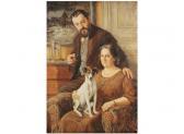 NACKAERTS Frans,Double portrait of Reinier Ysebie and Rachel Van O,1936,Bernaerts 2009-09-21