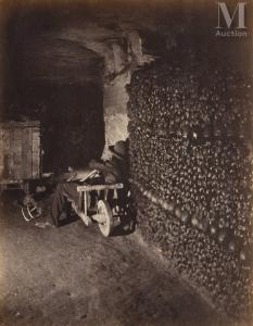 NADAR 1820-1910,Catacombes de Paris « La sieste du mannequin », Ma,1862,Millon & Associés 2023-11-14