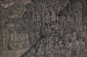 NADERA Ida Bagus Made 1910-1998,Bali Life,1991,Borobudur ID 2010-05-15