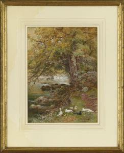 NAFTEL Isobel 1832-1912,On the Llugny, 
North Wales,1882,New Orleans Auction US 2011-06-04