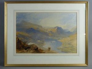 NAFTEL Paul Jacob 1817-1891,lake and Alps scene,Rogers Jones & Co GB 2018-02-27
