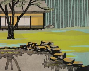 NAGAI Kiyoshi 1911-1984,The House at Pond-Side,1972,Rachel Davis US 2019-02-09