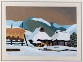 NAGARE J 1900-1900,Village in Winter,Gray's Auctioneers US 2013-10-29