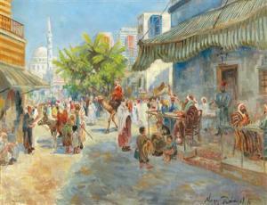 NAGY Daniel Ferenc 1888-1964,Street Scene in the Orient,Palais Dorotheum AT 2018-02-27