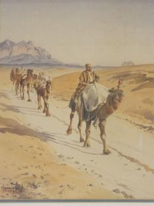 NAHAPETIAN Y 1900-1900,Camel train,1952,Crow's Auction Gallery GB 2016-11-09