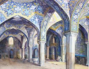 NAHAPETIAN Yervand 1916-2006,the Mosque of Isfahan,1961,Burstow and Hewett GB 2022-12-15