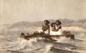 NAHL Karl 1818-1878,Untitled (Indian Family on Boat),Santa Fe Art Auction US 2022-04-15