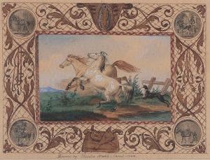 NAHL Karl 1818-1878,Untitled (Two Horses with Dog),1844,Bonhams GB 2023-11-30