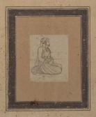 NAINSUKH 1710-1778,A fine drawing of a seated nobleman,1750,Rosebery's GB 2021-10-26