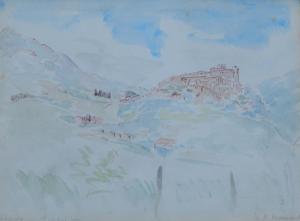NAISMITH Margery H,Hill town near Rome,1950,Golding Young & Mawer GB 2015-09-23