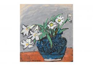 Nakagawa Kazumasa 1893-1991,WHITE FLOWER IN A PERSIAN VASE,Ise Art JP 2024-02-24