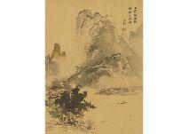 NAKAMURA Fusetsu 1866-1943,Summer Mountain after Rain,Mainichi Auction JP 2021-04-09