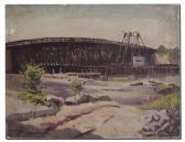 NAKAMURA Kanji 1887-1932,Cottage Farm Bridge also Known as Boston Universit,Burchard US 2011-04-17