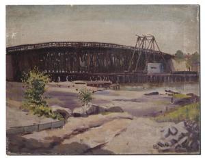 NAKAMURA Kanji 1887-1932,Cottage Farm Bridge also Known as Boston Universit,Burchard US 2011-04-17