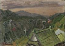 NAKAMURA Kenichi 1895-1967,Landscape,Mainichi Auction JP 2020-05-15