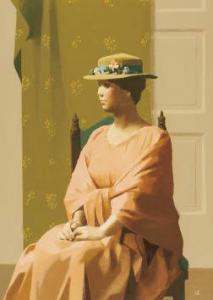NAKAMURA Seiji 1935-2011,Woman sitting on a chair,Mainichi Auction JP 2024-08-01