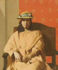 NAKAMURA Seiji 1935-2011,Woman wearing a hat,Mainichi Auction JP 2024-07-20