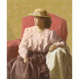 NAKAMURA Seiji 1935-2011,WOMAN WITH A HAT,New Art Est-Ouest Auctions JP 2023-11-25