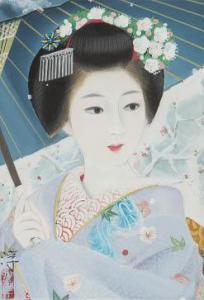 NAKAO Jun 1917-2008,Spring Snow,Mainichi Auction JP 2023-01-13