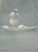nakayama t 1800-1900,AFisherman on a Rowing Boat,Cheffins GB 2008-09-24