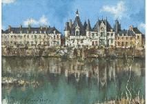 NAKAYOSHI Teruo,Saumur and Loire river,Mainichi Auction JP 2018-02-09