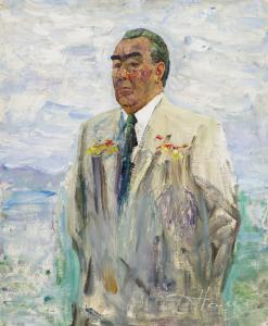NALBANDJAN Dimitri 1906-1993,Portrait of L.I. Brezhnev,1970,Sovcom RU 2023-12-21