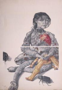 nall 1948,Femme aux scarabées Deux lithographies en couleurs,1981,Boisgirard - Antonini 2021-11-27