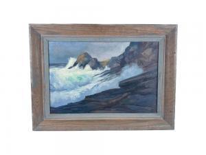 NALLY Bob 1938-1990,Monhegan Island Surf,1960,Eldred's US 2024-02-16