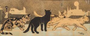 NAM Jacques 1881-1974,Les chats de Montmartre,Millon & Associés FR 2024-03-16